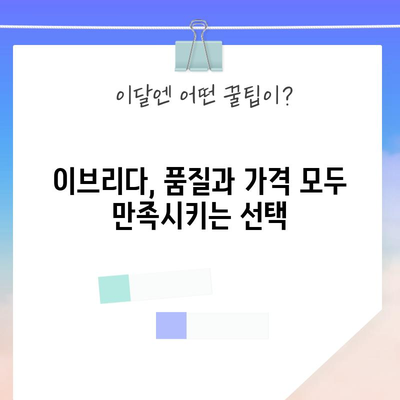 이브리다 가성비 꿀템 탐험| 당신의 취향에 딱 맞는 5가지 추천 | 이브리다, 가성비, 추천템, 꿀팁, 쇼핑