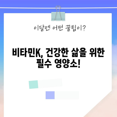 비타민K 최고의 상품, 지금 바로 알아보세요! | 비타민K 추천, 비타민K 효능, 비타민K 부족 증상