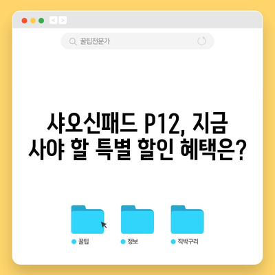 샤오신패드 P12 특별 할인 비교! 어떤 딜이 최고일까요? | 샤오신패드, P12, 특별 할인, 비교, 추천