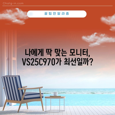 삼성 VS25C970 모니터 인기 상품 고르는 법| 당신에게 딱 맞는 선택 | 삼성 모니터, VS25C970, 게이밍 모니터, 모니터 추천