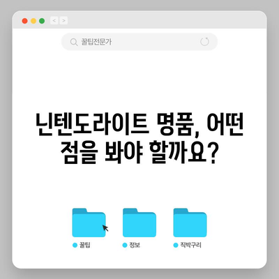 닌텐도라이트 명품 제품, 이렇게 고르세요! | 닌텐도라이트, 명품, 구매 가이드, 추천