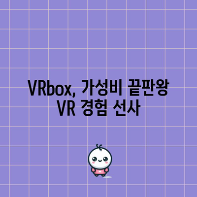 VR 즐기기 딱! VRbox 가성비템 상품 추천 | 가성비 VR, VR 기기, VR 게임