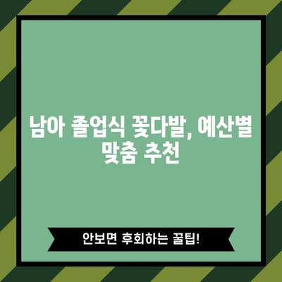 남아 졸업식 꽃다발, 최고의 선택은? | 추천 순위 & 스타일 가이드