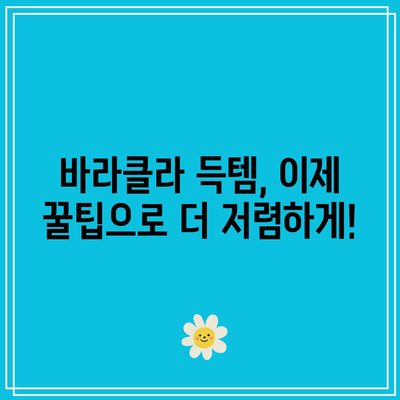 바라클라 가성비 끝판왕! 득템 꿀팁 대공개 | 바라클라, 가성비, 쇼핑 팁, 할인 정보