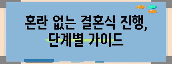 완벽한 결혼식을 위한 예식 순서 가이드 | 결혼식 준비, 예식 진행, 결혼식 계획