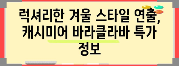 캐시미어바라클라바 특가 비교 함께 봅시다