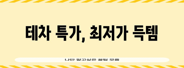 테차 특별할인 순위 구매가이드