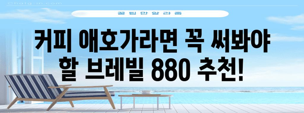 브레빌880 추천 아이템 이네용