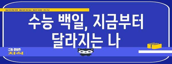 수능 백일, 이제부터 달라지는 나만의 공부 전략 | 수능, 백일, 공부법, 시간관리, 효율성