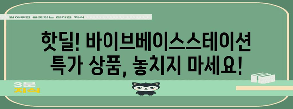 바이브베이스스테이션 특가 물건 함께 봅시다