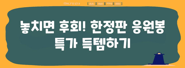 응원봉 특가 물건 구매가이드