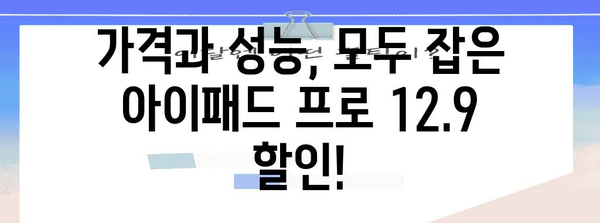 아이패드프로129 할인 상품 함께 봅시다