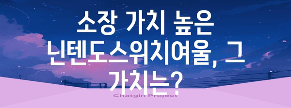 닌텐도스위치여울 명품 제품 알아보자