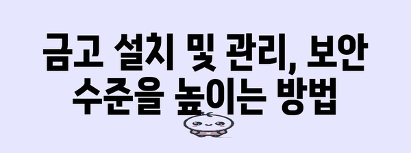 금고형 보안 시스템| 안전한 자산 보호를 위한 선택 가이드 | 금고, 보안, 안전, 자산 관리, 방범