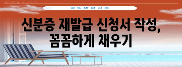 신분증 재발급 신청서 작성 가이드| 꼼꼼하게 준비하고 빠르게 발급받기 | 신분증 재발급, 신분증, 주민등록증, 재발급, 신청, 서류