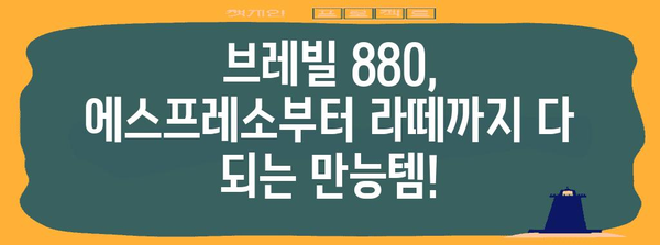 브레빌880 추천 아이템 이네용