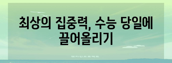 수능 목요일, 긴장 풀고 집중력 높이는 꿀팁 | 수능, 시험 전날, 집중력, 컨디션 관리