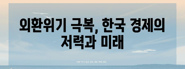 외환위기 극복 전략| 한국 경제의 위기 탈출 | IMF, 금융 위기, 경제 성장, 정책