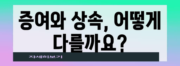 증여세 완벽 가이드| 상속과 차이점, 절세 전략, 신고 방법까지 | 증여, 상속세, 재산, 절세, 세금