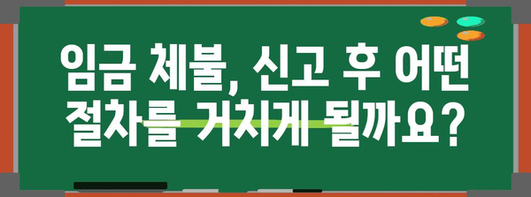 임금 체불 피해 신고 절차, 알바·프리랜서도 꼭 알아야