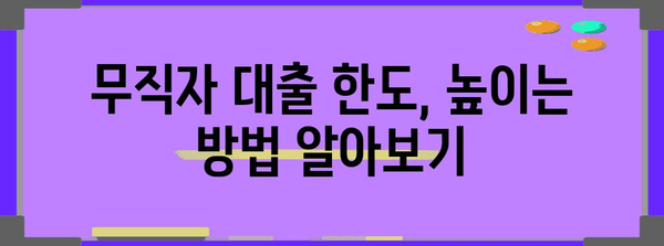 무직자 대출 한도 극대화 | 상세 가이드