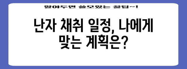 난자 채취 완벽 가이드 | 일정, 주의사항, 자격 확인