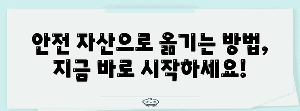 대불황 대비 가이드 | 위험자산에서 안전자산으로 전환