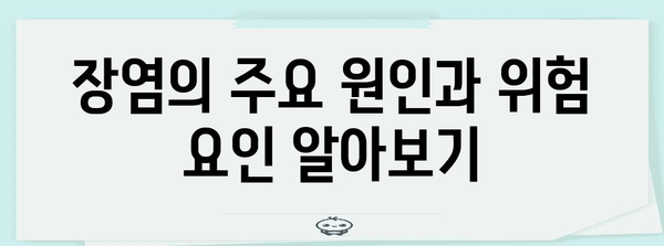 장염 가이드 | 원인, 증상, 치료 및 안전한 식단
