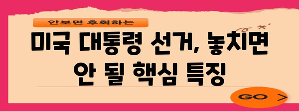 미국 대통령 선거, 어떻게 이루어질까요? | 선거 과정, 투표 방식, 주요 특징