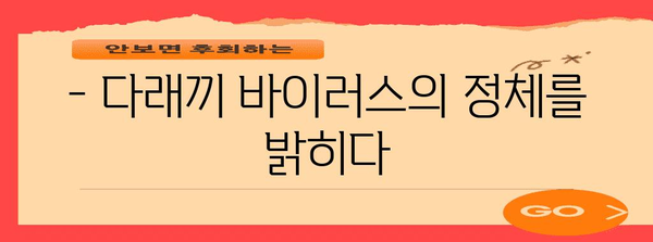 안구 건강의 적 | 다래끼 바이러스를 파헤치다