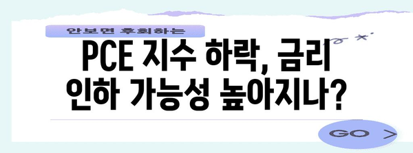 PCE 지수와 금리 인하 검토 | 연관성 분석