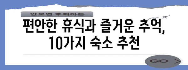 반려견과 행복한 시간! 함께 갈 수 있는 편안한 10가지 숙소