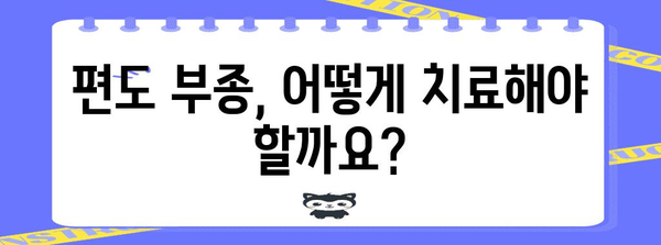 편도부종 증상, 원인, 치료 방법