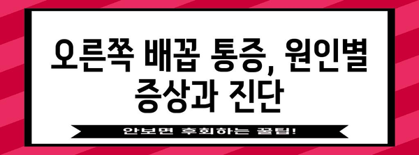 오른쪽 배꼽 통증의 경고 징후