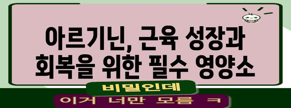 아르기닌의 놀라운 효능과 주의 사항