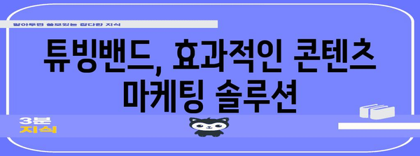 콘텐츠 마케팅 필수 요소 | 튜빙밴드