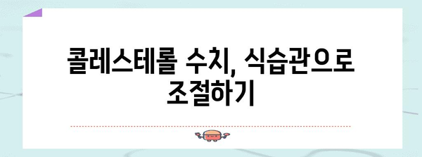 콜레스테롤 낮추는 효과적 습관 | 식단 관리부터 운동까지