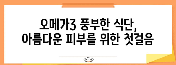 피부 미용의 열쇠 | 오메가3의 영향 파헤치기