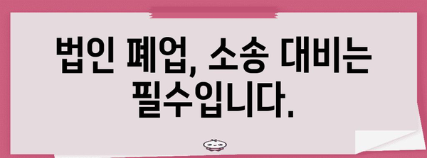 법인 폐업 시 법인격 부인 소송 | 피할 수 없는 위험에 대비하기