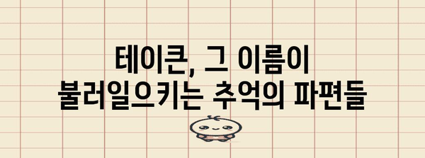 테이큰의 발자취를 따라가는 기억의 여정