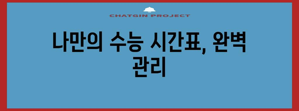 수능 나흘 앞, 마지막 4일 완벽 대비 전략 | 수능, 마무리 학습, 시간 관리, 효율적인 공부법