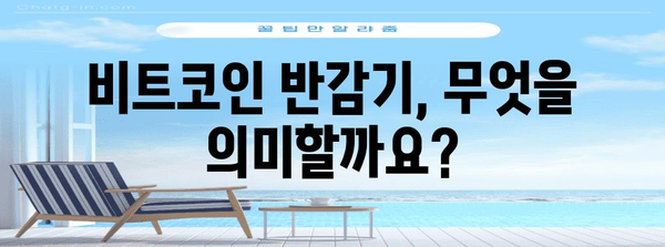 비트코인 반감기 | 노려볼 만한 중요 날짜