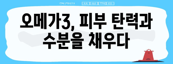 피부 미용의 열쇠 | 오메가3의 영향 파헤치기