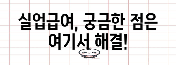 고용보험 실업급여 필수 가이드 | 신청부터 취업 지원까지