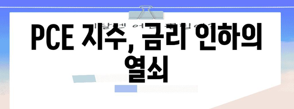PCE 지수와 금리 인하 검토 | 연관성 분석
