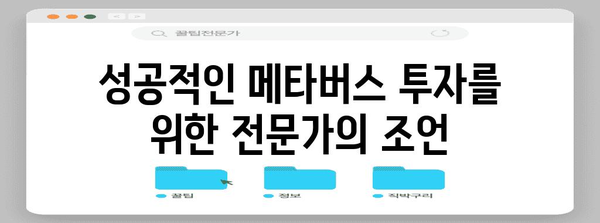 성공적인 메타버스 투자 | 전문가가 전하는 핵심 전략