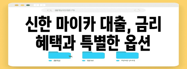 맞춤형 금융 | 신한 마이카 자동차 대출 상품 비교