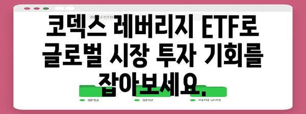 세계 시장을 정복하는 코덱스 레버리지 투자 전략