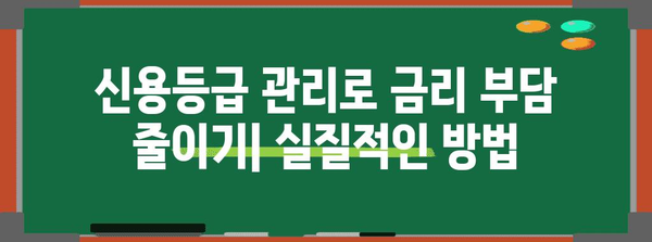 직장인 신용대출 금리 절감 노하우 | 비교분석과 성공 전략