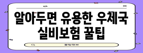 우체국 실비보험 가이드 | 가입부터 앱 활용까지
